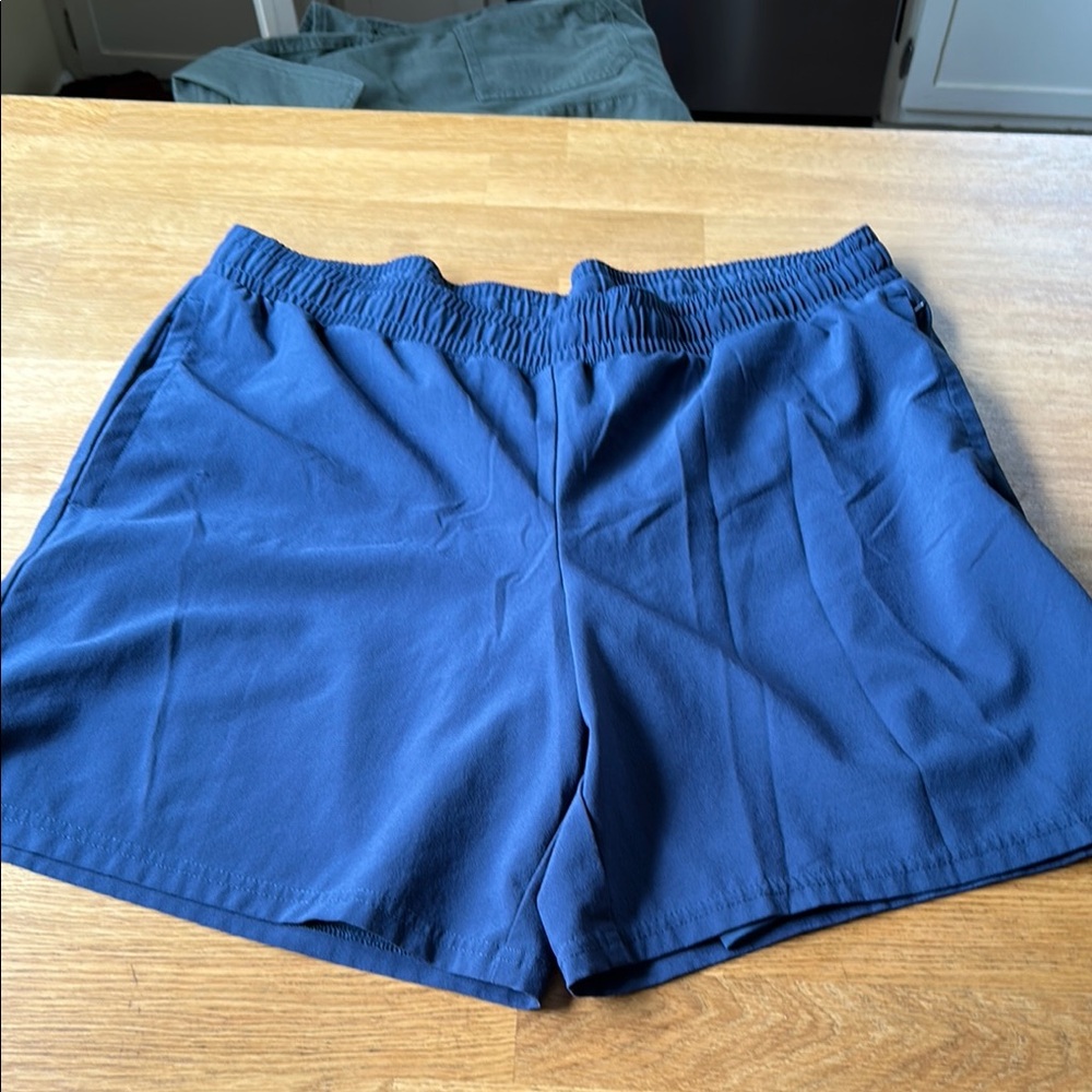 All in Motion Blue Athletic Shorts Lightweight Elastic Waist